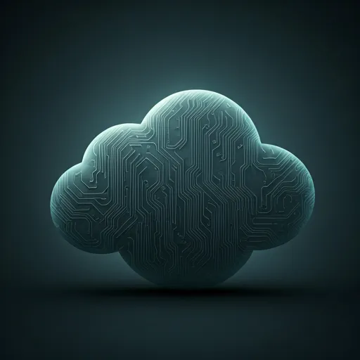 Visualización abstracta de computación en la nube